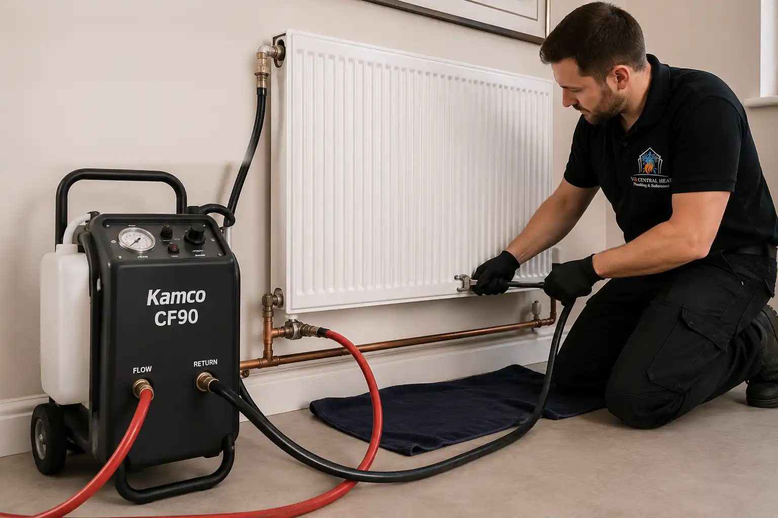 VR Central Heat power flushing services